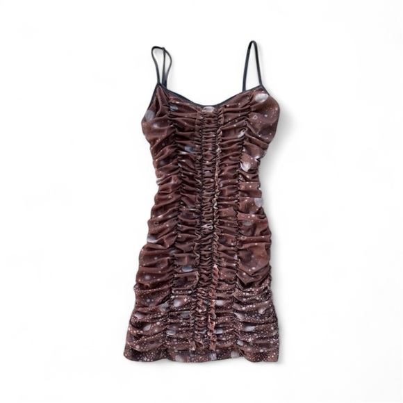 Moon and stars ruched dress - Picture 1 of 7